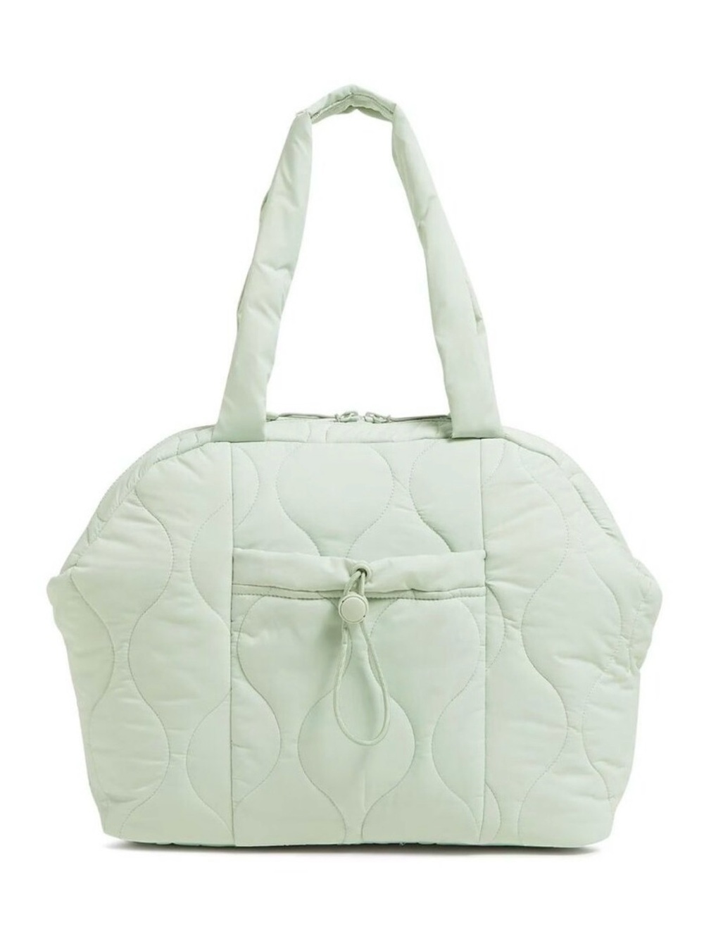 NWT Vera Bradley Featherweight Puffer Tote Bag Calm Mint Quilted Nylon